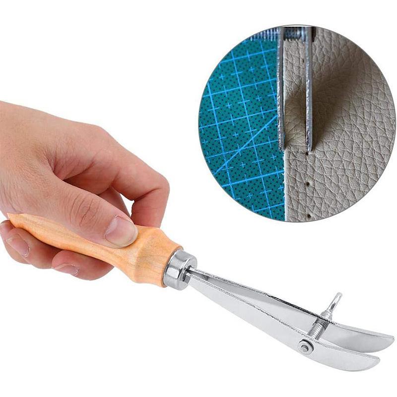 Groover Stitching Tool - *조절 가능한 가죽 가장자리 홈 파기