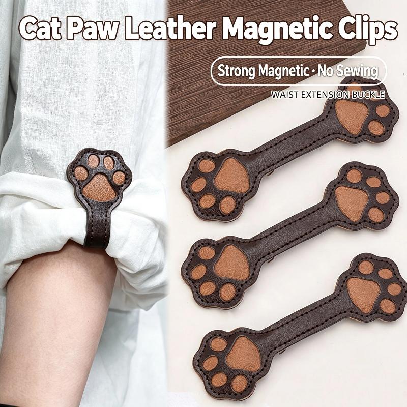 Leatherwork Designs - 2개입 프리미엄 가죽 자석 슬리브 클립