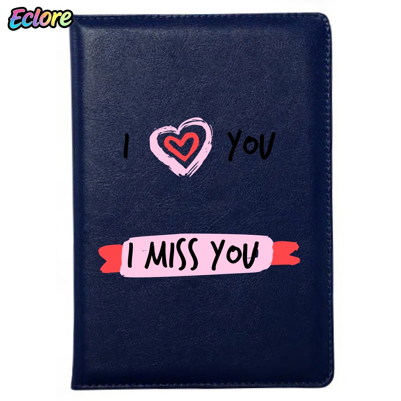 Leather Work Diary Covers - 손으로 그린 하트 레트로 가죽 A5