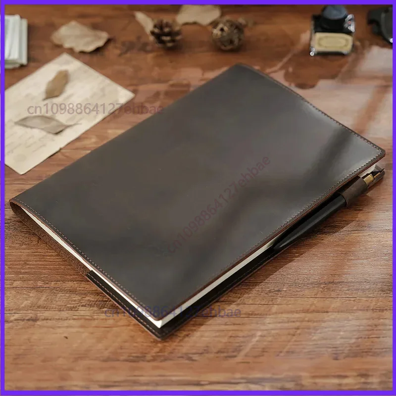 빈티지 스타일의 가죽 B5 사이즈 일기장 커버, 대형  - Leather Work Diary Covers 리뷰 및 가격