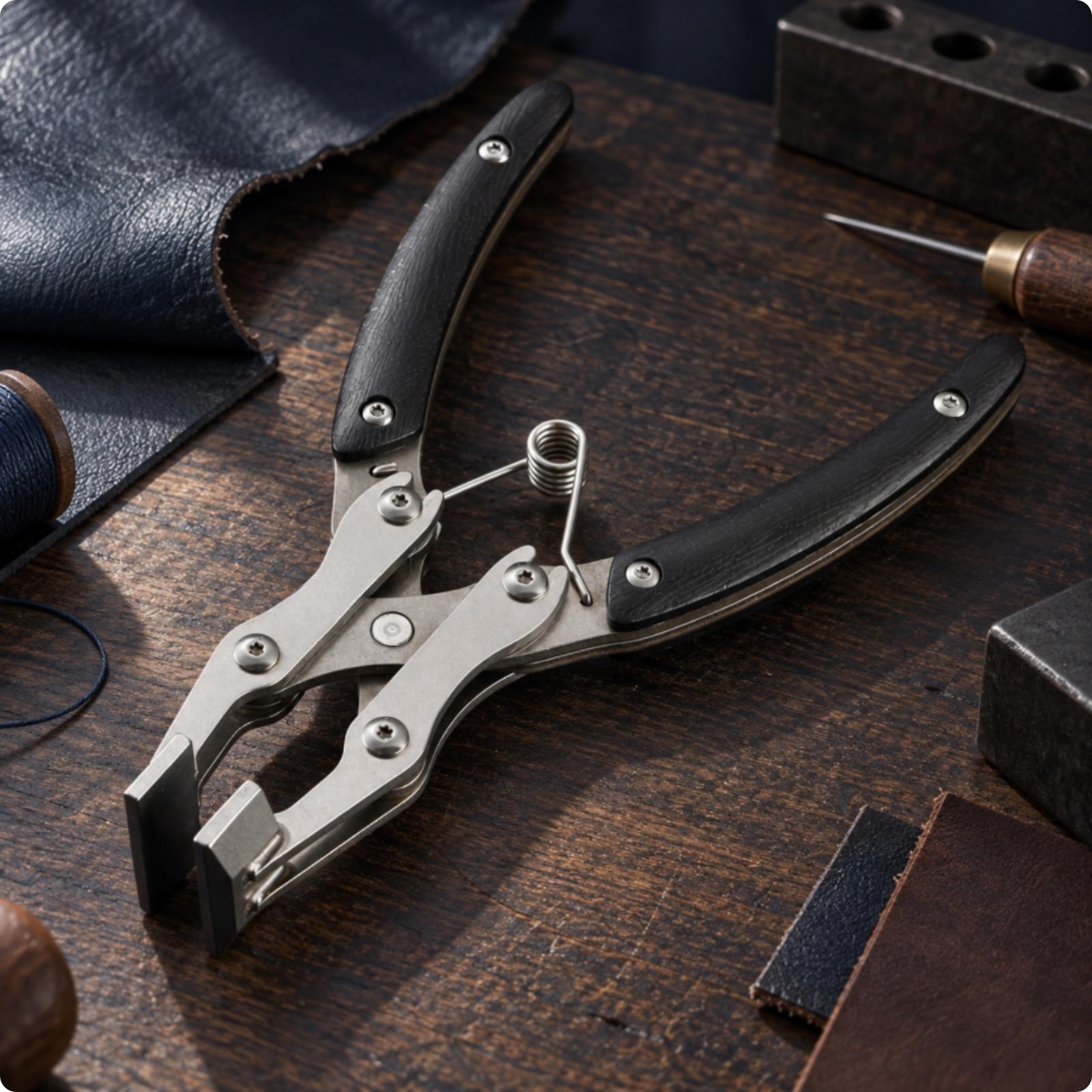 전문가용 가죽 엣지 플라이어, 스테인리스 스틸 재질의  - Leatherwork Hand Press 리뷰 및 가격