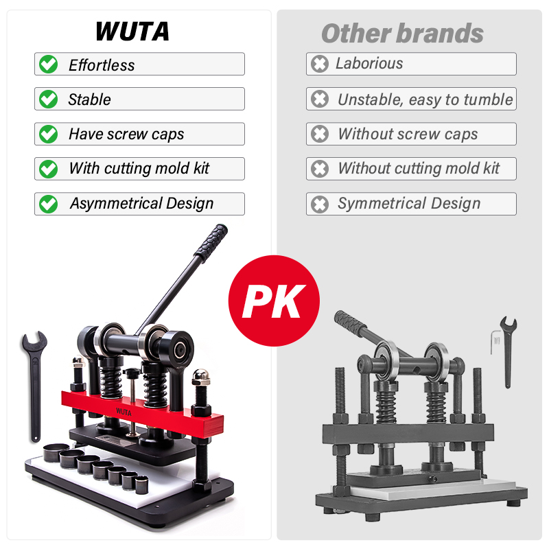 WUTA 수동 가죽 다이 커팅 머신 핸드 프레스 커터  - Leatherwork Machine 리뷰 및 가격