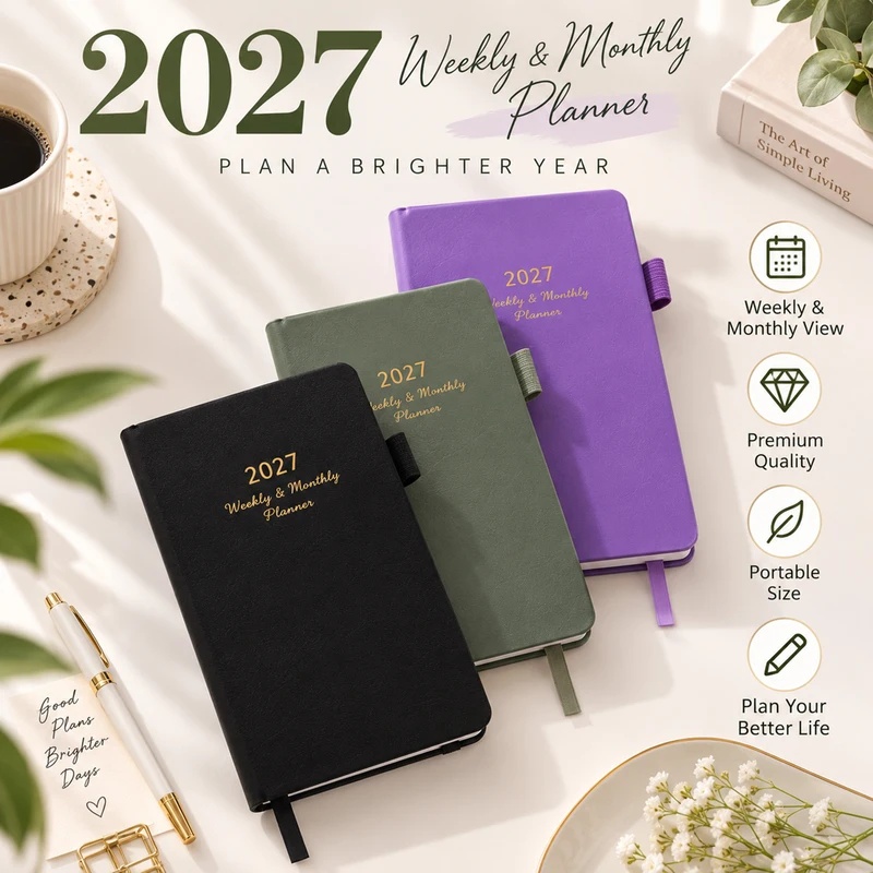 2027년 주간 및 월간 플래너, 펜 고리가 달린 가죽 - Leather Work Diary Covers 리뷰 및 가격