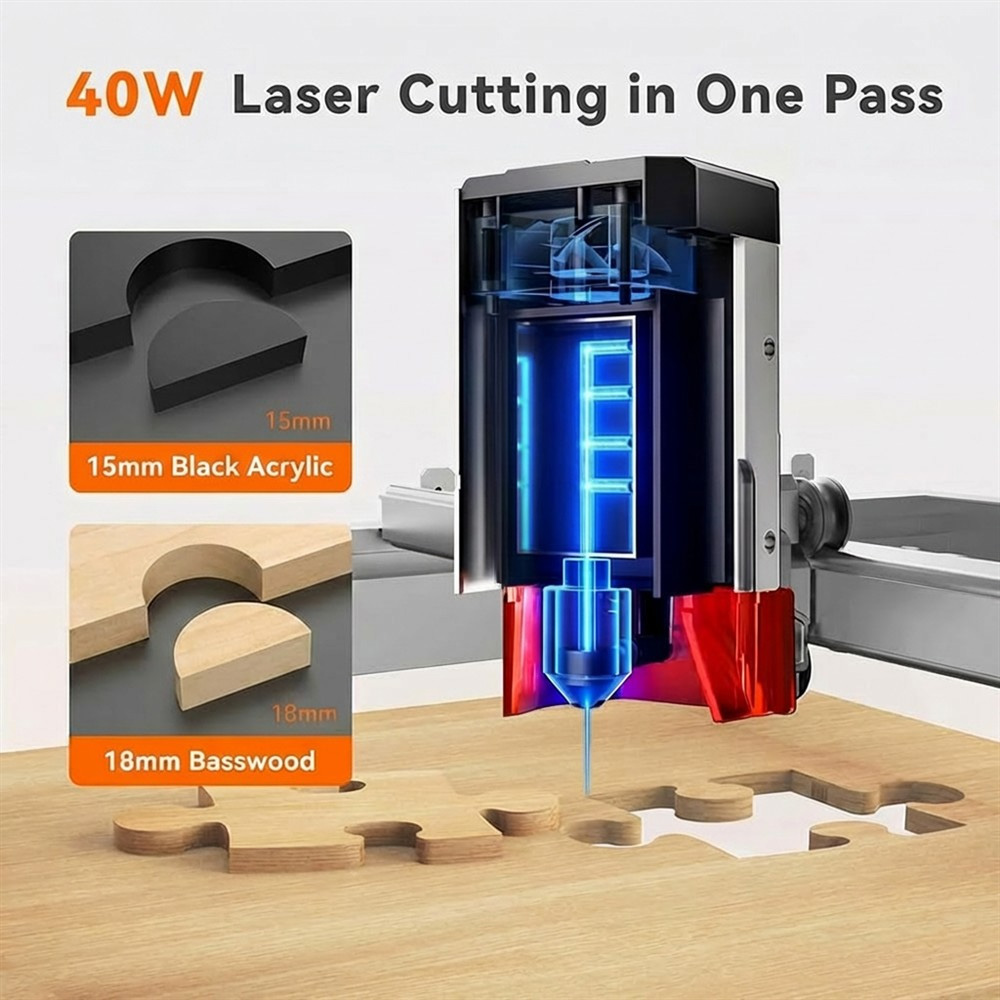TOOCAA L2 40W AI 데스크탑 레이저 조각기  - Leatherwork Machine 리뷰 및 가격