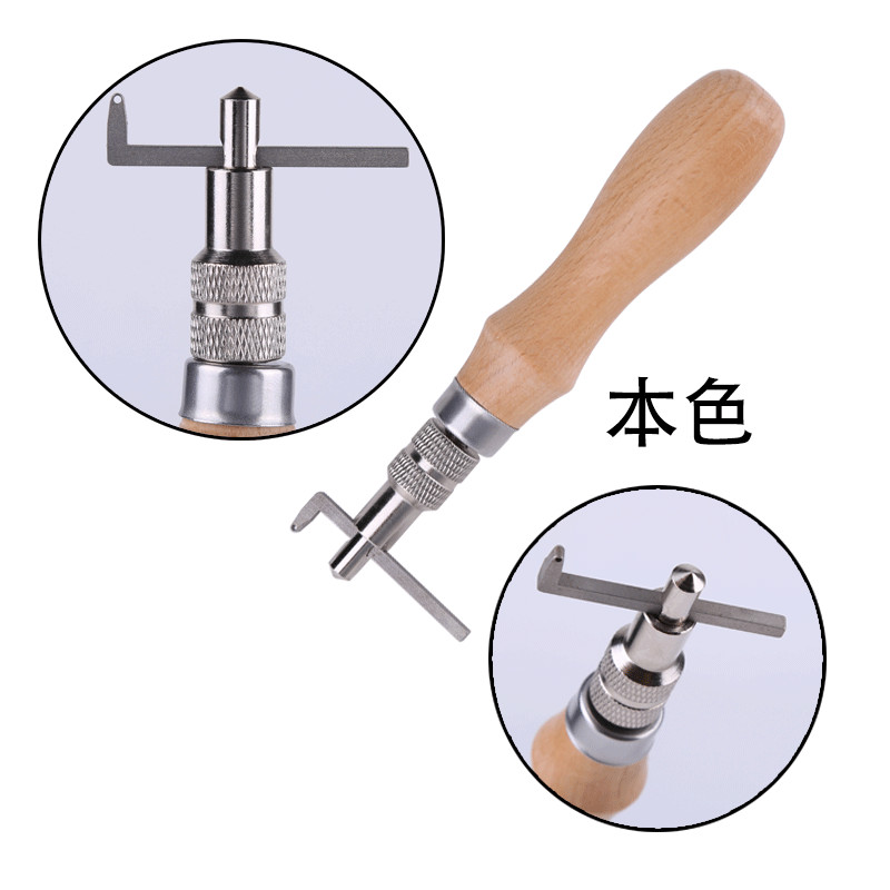 조절 가능한 가죽 가장자리 스티칭 홈 파기 도구, 가죽 - Groover Stitching Tool 리뷰 및 가격