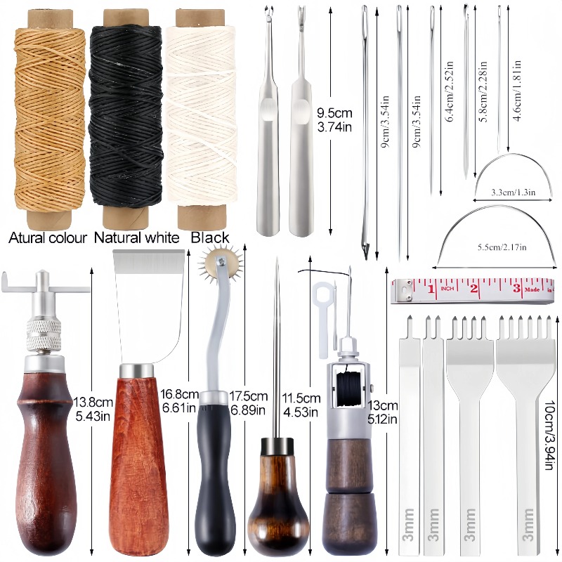 전문가용 수제 가죽 공예 도구 키트, 새들 그루버, 스 - Groover Stitching Tool 리뷰 및 가격